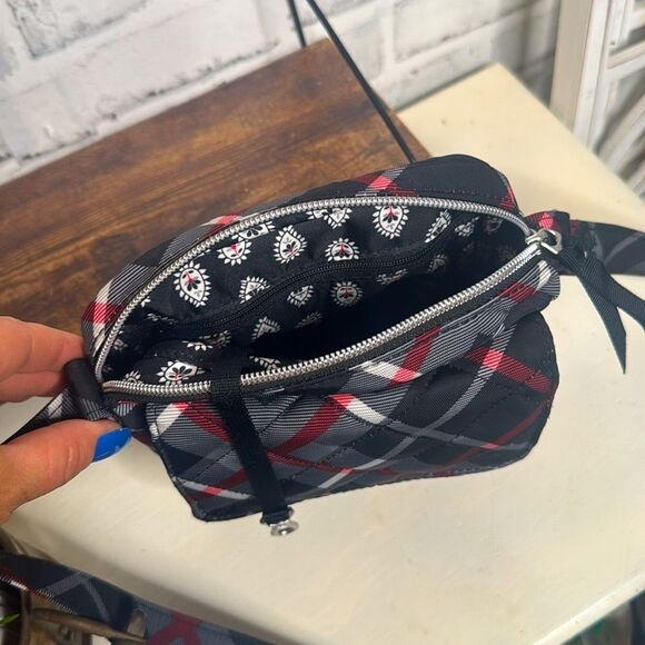 NWT Vera Bradley Women's Performance Twill Small Crossbody Purse Paris Plaid - Picture 8 of 8